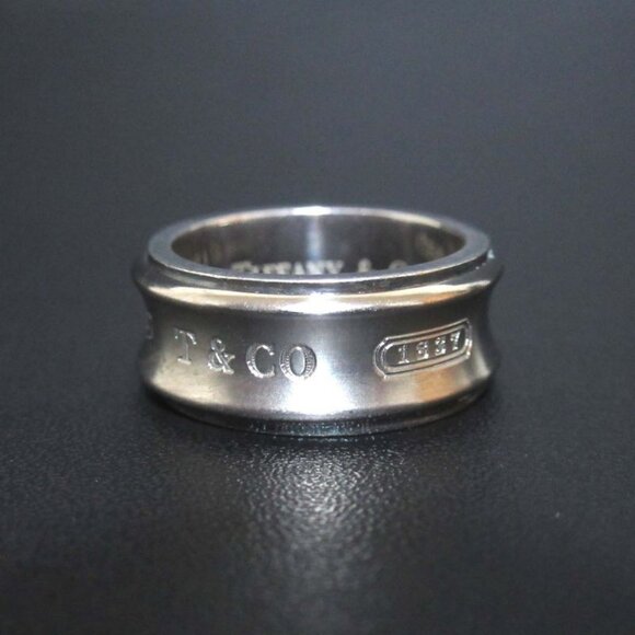 Tiffany & Co. Jewelry - Tiffany & Co 1837 Ring 925 SV Titanium No 12 Silver